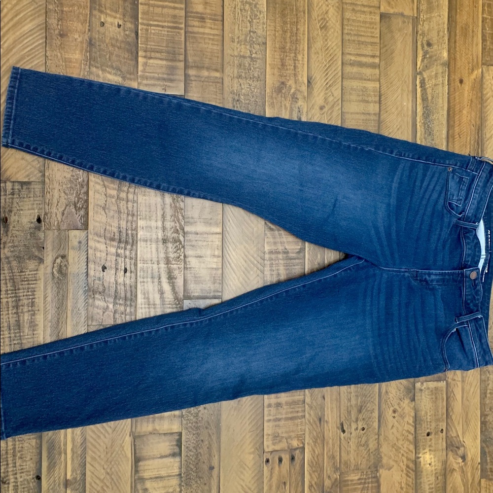 Old Navy rockstar secret-soft dark blue jeans